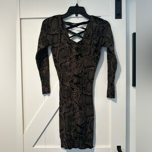 Olive Green Stretchy Dress